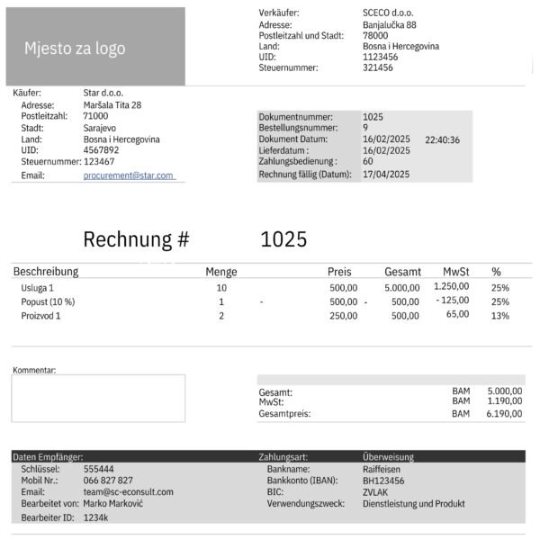 Intelligent Excel Invoice Template - Image 4